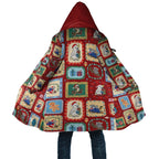 Australia Wildlife Christmas Stamp Cloak Red Aussie Native Animal Seamless Pattern