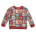 Australia Wildlife Christmas Stamps Kid Ugly Christmas Sweater Red Aussie Native Animal Seamless Pattern