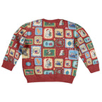 Australia Wildlife Christmas Stamps Kid Ugly Christmas Sweater Red Aussie Native Animal Seamless Pattern