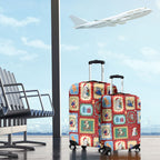 Australia Wildlife Christmas Stamp Luggage Cover Red Aussie Native Animal Seamless Pattern