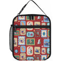 Australia Wildlife Christmas Stamp Lunch Bag Red Aussie Native Animal Seamless Pattern