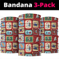 Australia Wildlife Christmas Stamp Neck Gaiter Red Aussie Native Animal Seamless Pattern