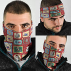 Australia Wildlife Christmas Stamp Neck Gaiter Red Aussie Native Animal Seamless Pattern