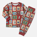 Australia Wildlife Christmas Stamps Christmas Pajama Set Red Aussie Native Animal Seamless Pattern