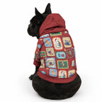 Australia Wildlife Christmas Stamp Pet Hoodie Red Aussie Native Animal Seamless Pattern