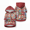 Australia Wildlife Christmas Stamp Pet Hoodie Red Aussie Native Animal Seamless Pattern