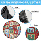 Australia Wildlife Christmas Stamp Spare Tire Cover Red Aussie Native Animal Seamless Pattern