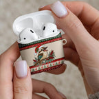 Aussie Kookaburra Christmas AirPods Case Festive Knitted Pattern Inspired