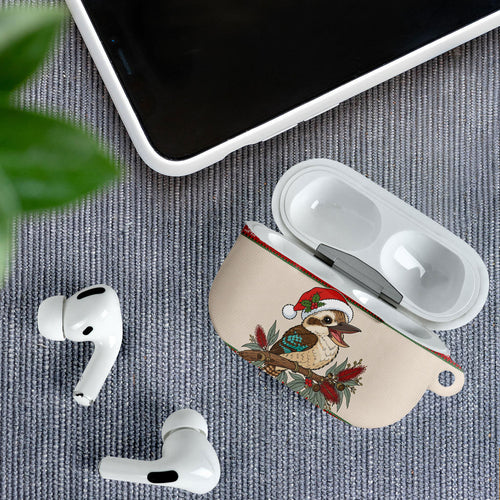 Aussie Kookaburra Christmas AirPods Case Festive Knitted Pattern Inspired