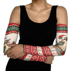 Aussie Kookaburra Christmas Arm Sleeves Festive Knitted Pattern Inspired