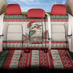 Aussie Kookaburra Christmas Back Car Seat Cover Festive Knitted Pattern Inspired