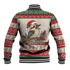 Aussie Kookaburra Christmas Baseball Jacket Festive Knitted Pattern Inspired