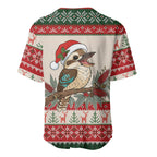 Aussie Kookaburra Christmas Baseball Jersey Festive Knitted Pattern Inspired