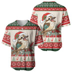 Aussie Kookaburra Christmas Baseball Jersey Festive Knitted Pattern Inspired