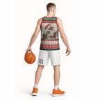 Aussie Kookaburra Christmas Basketball Jersey Festive Knitted Pattern Inspired