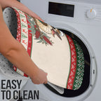 Aussie Kookaburra Christmas Bathroom Set Festive Knitted Pattern Inspired