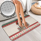 Aussie Kookaburra Christmas Bathroom Set Festive Knitted Pattern Inspired