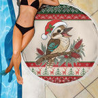 Aussie Kookaburra Christmas Beach Blanket Festive Knitted Pattern Inspired