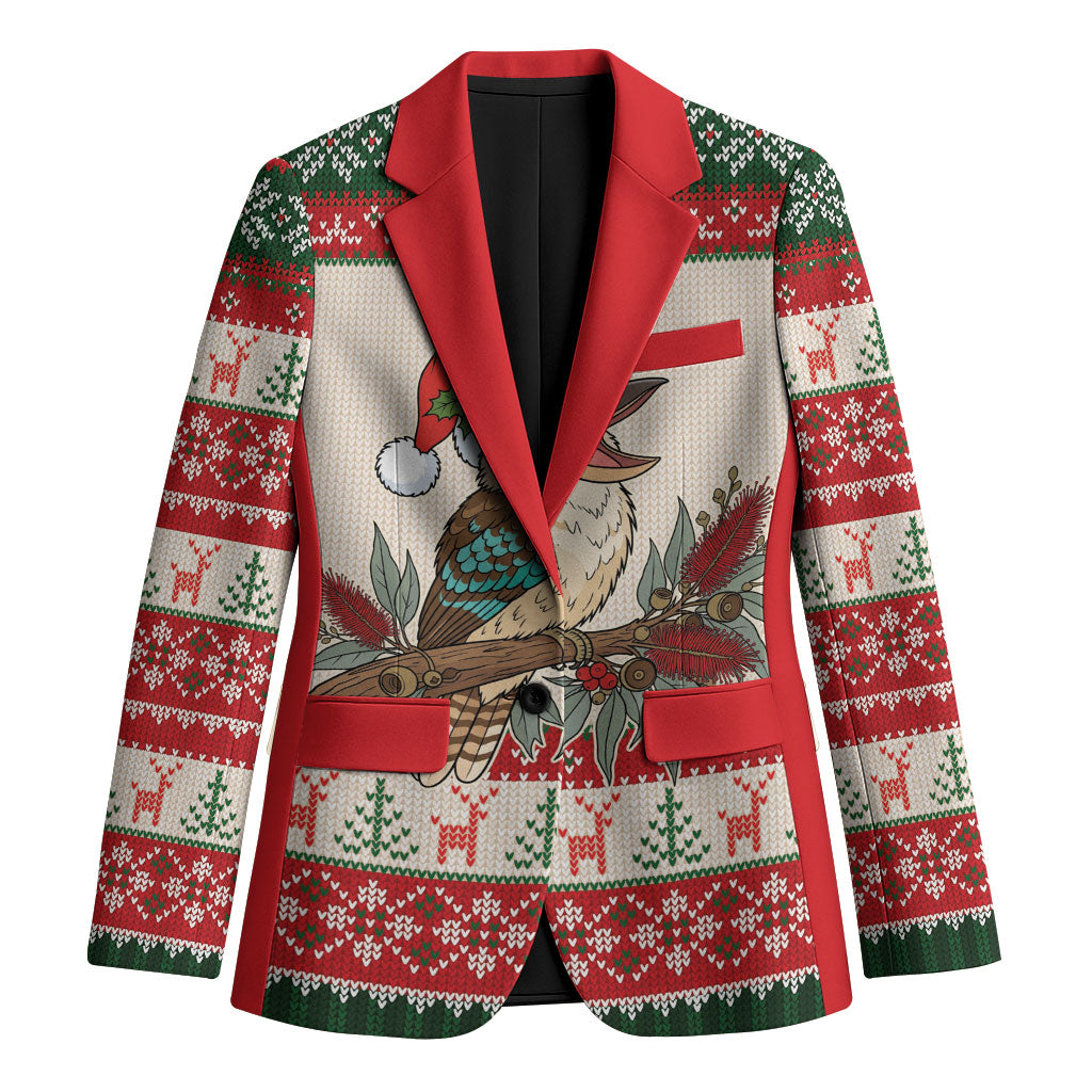 Aussie Kookaburra Christmas Blazer Festive Knitted Pattern Inspired