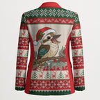 Aussie Kookaburra Christmas Blazer Festive Knitted Pattern Inspired