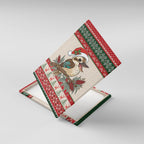Aussie Kookaburra Christmas Canvas Wall Art Festive Knitted Pattern Inspired