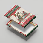 Aussie Kookaburra Christmas Canvas Wall Art Festive Knitted Pattern Inspired