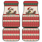 Aussie Kookaburra Christmas Car Mats Festive Knitted Pattern Inspired