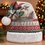 Aussie Kookaburra Christmas Santa Hat Festive Knitted Pattern Inspired