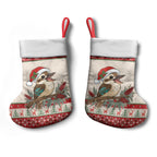 Aussie Kookaburra Christmas Stocking Festive Knitted Pattern Inspired