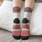 Aussie Kookaburra Christmas Crew Socks Festive Knitted Pattern Inspired