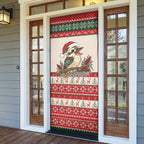Aussie Kookaburra Christmas Door Cover Festive Knitted Pattern Inspired