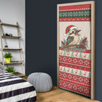 Aussie Kookaburra Christmas Door Cover Festive Knitted Pattern Inspired