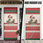 Aussie Kookaburra Christmas Door Cover Festive Knitted Pattern Inspired