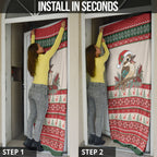 Aussie Kookaburra Christmas Door Cover Festive Knitted Pattern Inspired