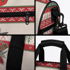 Aussie Kookaburra Christmas Duffle Bag Festive Knitted Pattern Inspired