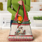Aussie Kookaburra Christmas Grocery Bag Festive Knitted Pattern Inspired