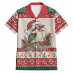 Aussie Kookaburra Christmas Hawaiian Shirt Festive Knitted Pattern Inspired