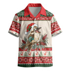 Aussie Kookaburra Christmas Kid Hawaiian Shirt Festive Knitted Pattern Inspired