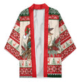 Aussie Kookaburra Christmas Kimono Festive Knitted Pattern Inspired