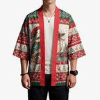 Aussie Kookaburra Christmas Kimono Festive Knitted Pattern Inspired