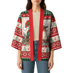 Aussie Kookaburra Christmas Kimono Festive Knitted Pattern Inspired
