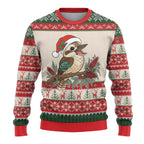 Aussie Kookaburra Christmas Ugly Christmas Sweater Festive Knitted Pattern Inspired