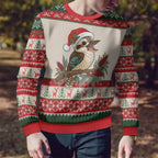 Aussie Kookaburra Christmas Ugly Christmas Sweater Festive Knitted Pattern Inspired