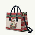 Aussie Kookaburra Christmas Leather Bag Festive Knitted Pattern Inspired