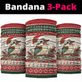 Aussie Kookaburra Christmas Neck Gaiter Festive Knitted Pattern Inspired