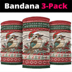 Aussie Kookaburra Christmas Neck Gaiter Festive Knitted Pattern Inspired