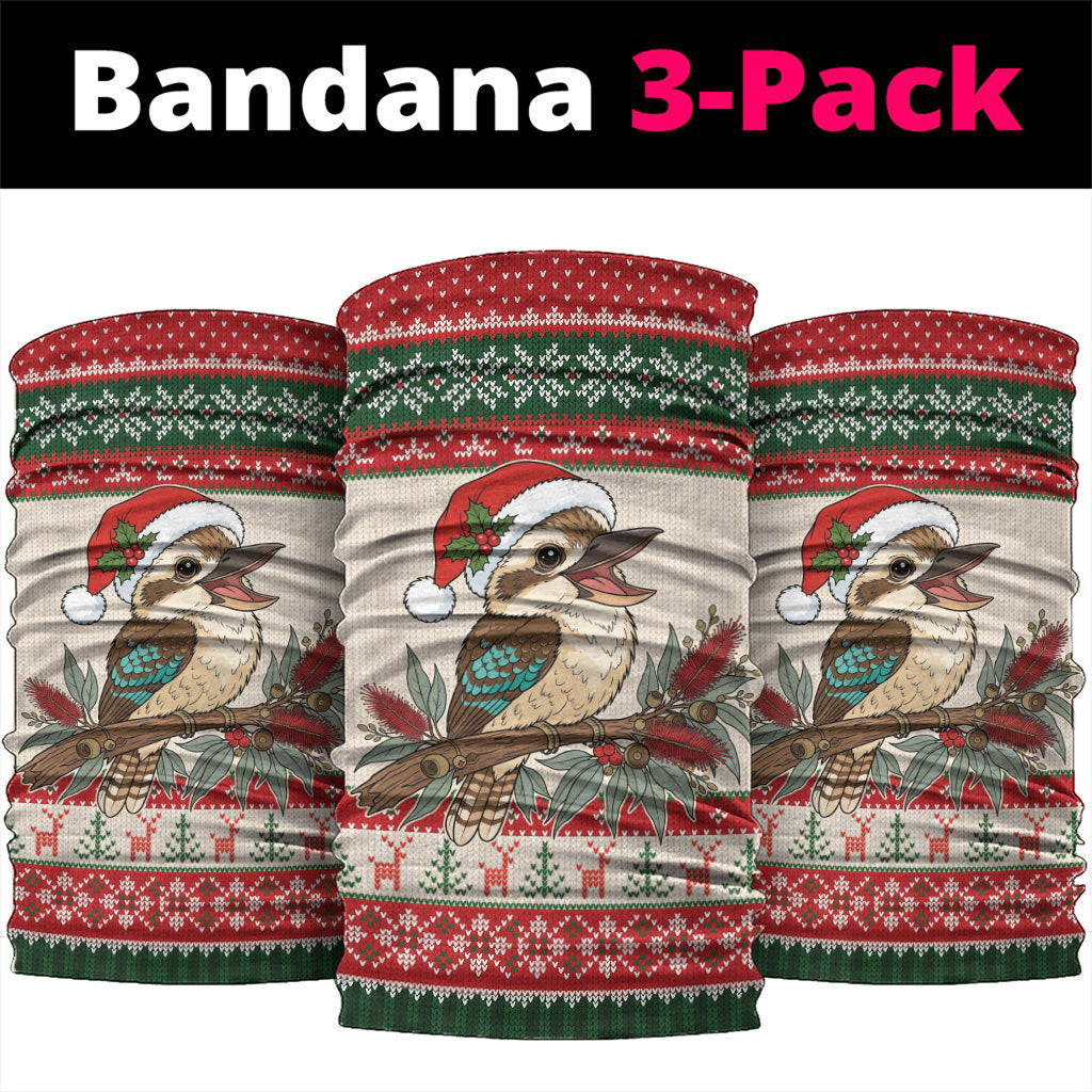 Aussie Kookaburra Christmas Neck Gaiter Festive Knitted Pattern Inspired
