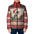 Aussie Kookaburra Christmas Padded Jacket Festive Knitted Pattern Inspired