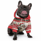 Aussie Kookaburra Christmas Pet Hoodie Festive Knitted Pattern Inspired