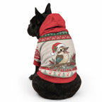 Aussie Kookaburra Christmas Pet Hoodie Festive Knitted Pattern Inspired